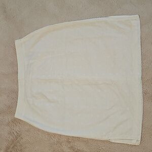Liz Claiborne White Eyelet Knee Length Skirt